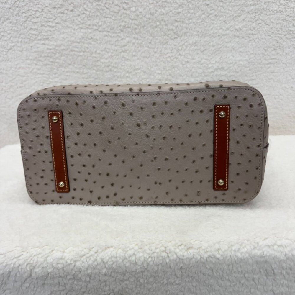DOONEY & BOURKE - Tammy Tote Light Taupe Italian Leather Ostrich NEW $398 msrp - Picture 10 of 14